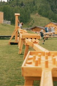 parco giochi in legno